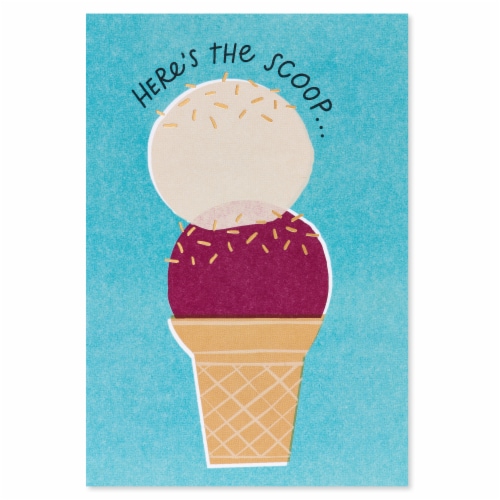 American Greetings Birthday Card - Here's The Scoop (#25) Perspective: top