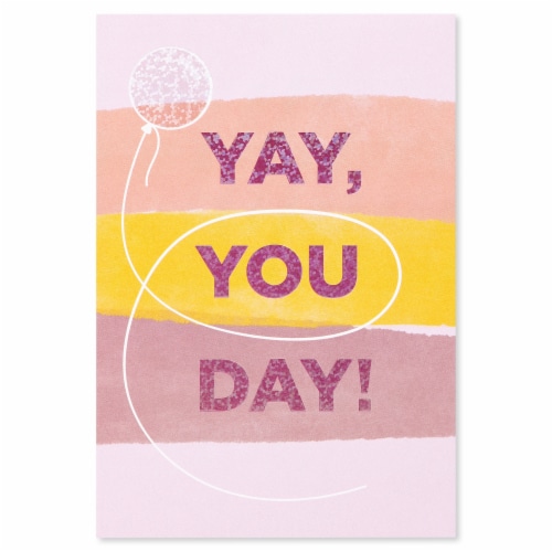 American Greetings Birthday Card - Yay You Day (#27) Perspective: top