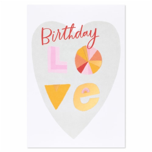 American Greetings Birthday Card - Birthday Love (#40) Perspective: top