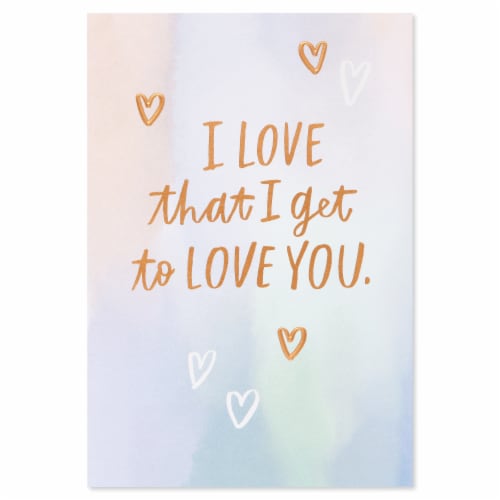 American Greetings Anniversary Card - Love You (#22) Perspective: top