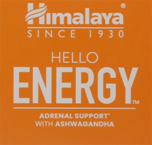 Himalaya Hello Energy Adrenal Support With Ashwagandha Vegetarian Capsules Perspective: top