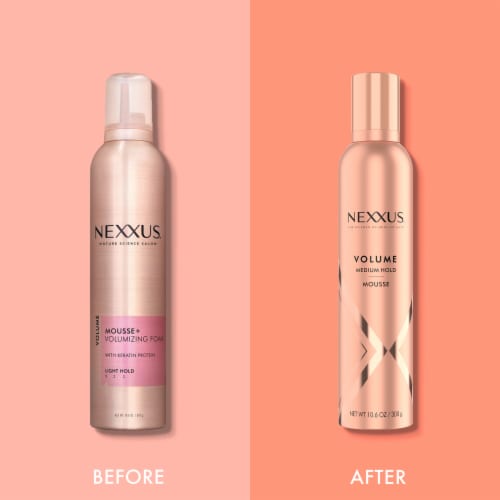 Nexxus Volume Medium Hold Mousse Perspective: top