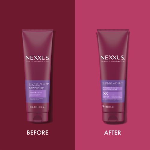 Nexxus Hair Color Blonde Assure Keratin Conditione, Purple Conditioner Perspective: top