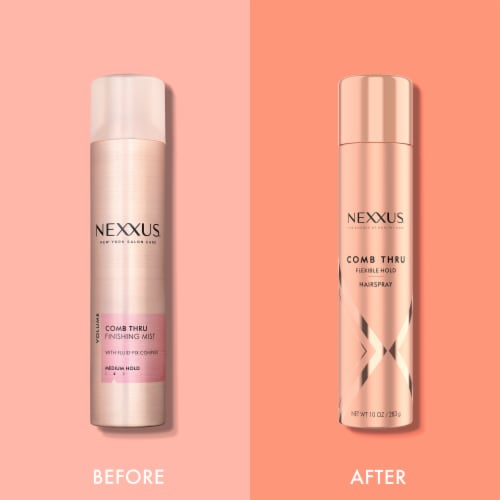 Nexxus Comb Thru Finishing Mist Volume Spray, Hair Spray Volume Spray, Perspective: top