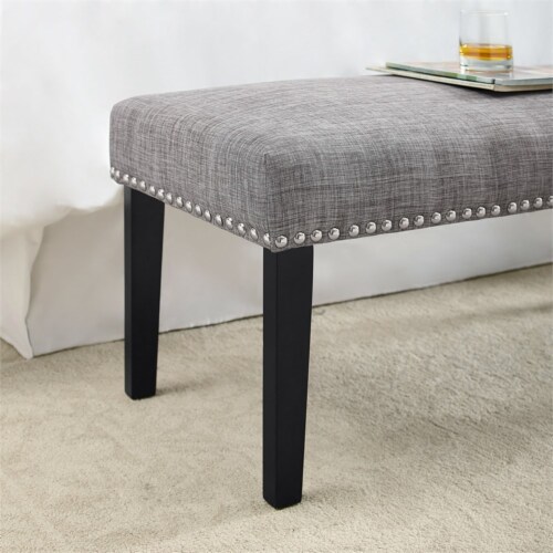 Queen headboard and discount bench set