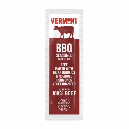 Vermont® Smoke & Cure BBQ Beef Mini Meat Sticks Go-Pack Perspective: top