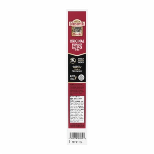 Johnsonville® Original Summer Sausage Stick Perspective: top