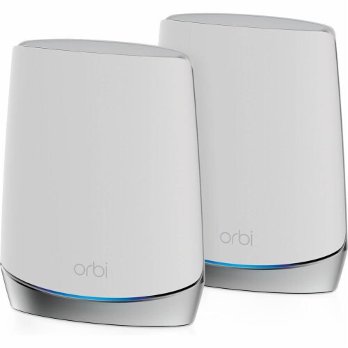 Netgear RBK752100NAS Orbi AX4200 Wireless Tri-Band Mesh Wi-Fi 6 System, Router + 1 Satelli Perspective: top