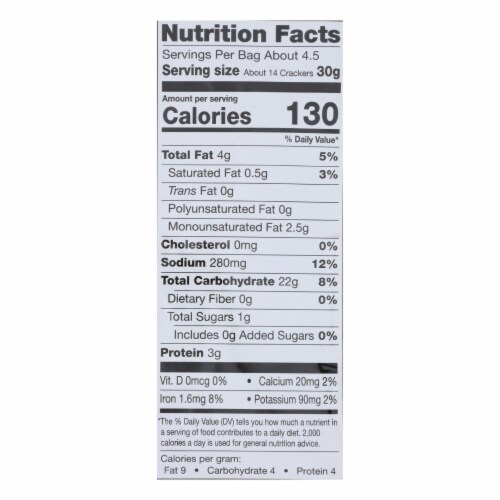 Miltons GLUTEN FREE Cheddar Cheese Crackers 4.5oz Perspective: top