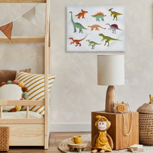 New View Dino Wall Canvas Perspective: top
