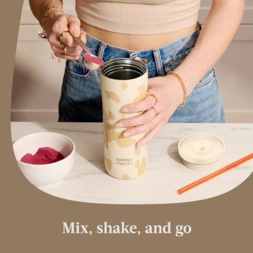 Contigo® Ally Love Streeterville Tumbler - Oatmilk Cowhide Perspective: top