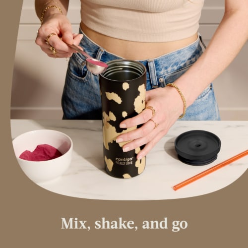 Contigo® Ally Love Streeterville Tumbler - Licorice Cowhide Perspective: top