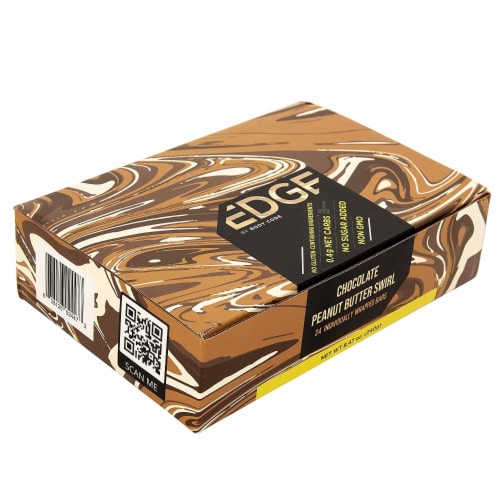Keto Chocolate Peanut Butter Fusion by Edge, Snack Size, Stevia Sweetened, Diabetic Perspective: top