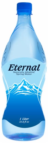 Eternal® Naturally Alkaline Spring Bottled Water Perspective: top