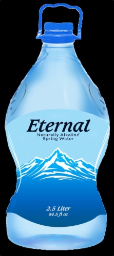 Eternal Naturally Alkaline® Bottled Spring Water Perspective: top