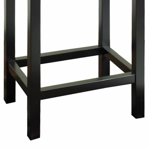 Armen Living Tudor 26  Backless Stationary Bar Stool in Wrangler Brown Perspective: top