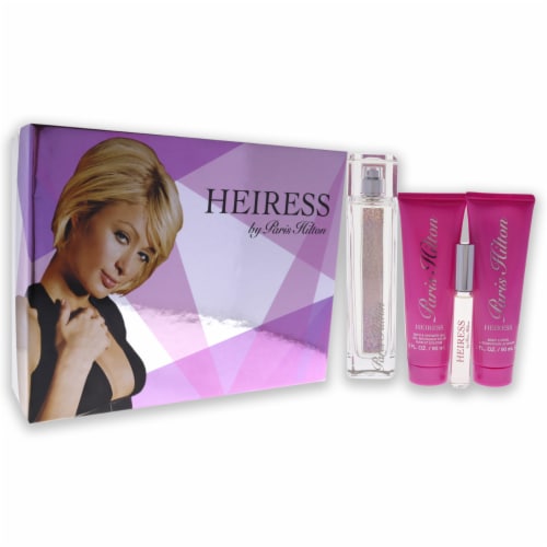 Paris Hilton Heiress 3.4oz EDP Spray 0.34oz EDP RollOn 3oz Body