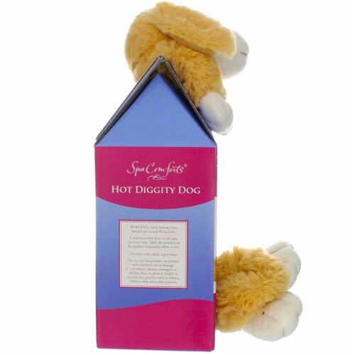 Spa Comforts Hot Diggity Dog Microwavable Aromatherapy Wrap Perspective: top