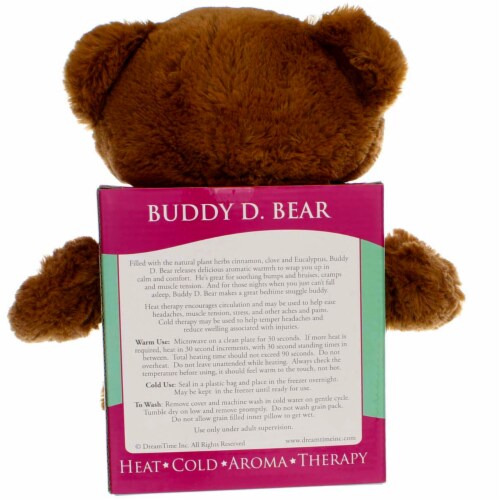 Spa Comforts Cozy Critters Microwavable Aromatherapy Buddy Bear Perspective: top