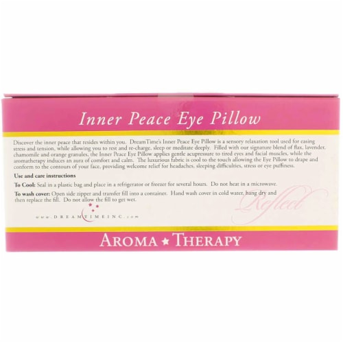 DreamTime Aromatherapy Inner Peace Eye Pillow, Cranberry Perspective: top