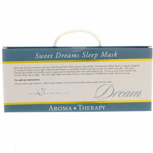 DreamTime Aromatherapy Sweet Dreams Sleep Mask, Blue Perspective: top