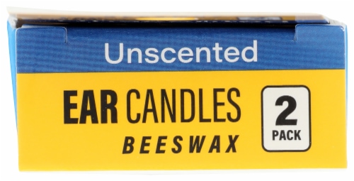 Wally's Natural Unscented Beeswax Ear Candles Perspective: top