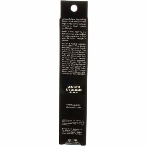 e.l.f. Lengthening & Volumizing Mascara Black Perspective: top