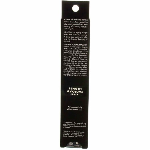 e.l.f. Lengthening & Volumizing Mascara Black Perspective: top