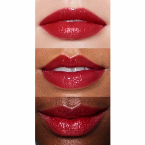e.l.f. O FACE Satin Lipstick No Regrets - Blue Red Perspective: top