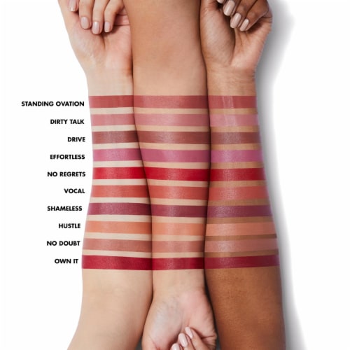 e.l.f. O Face Satin Lipstick No Doubt - Pink Brown Perspective: top