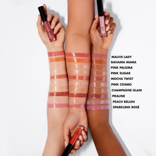 e.l.f. Lip Plumping Lip Gloss - Pink Sugar Perspective: top