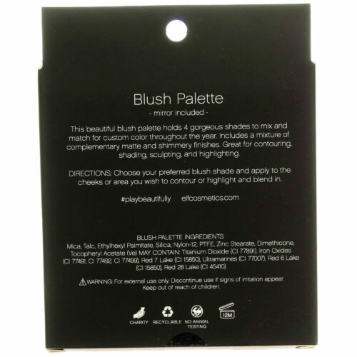 e.l.f. Blush Palette Dark 0.56 oz Perspective: top