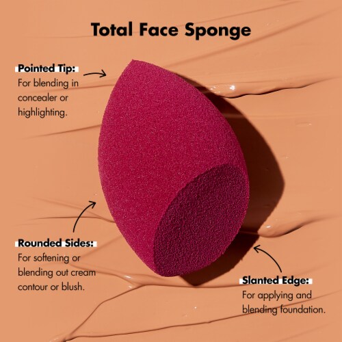 e.l.f. Total Face Makeup Sponge Perspective: top
