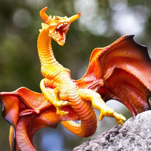 Lava Dragon Toy Perspective: top