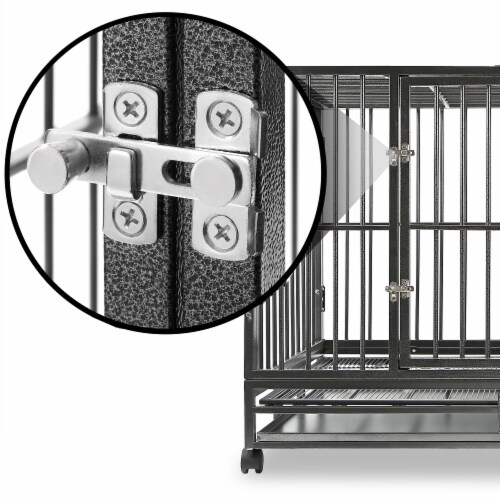 Silver deals dog crate