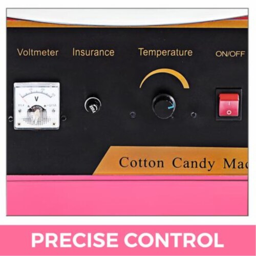 Electric Cotton Candy Maker With Cart Commercial Festival Sugar Floss Machine Perspective: top