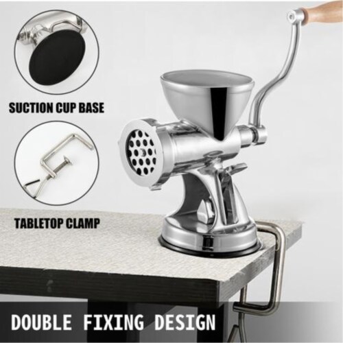 Manual Meat Grinder Hand Meat Grinder With Suction Cup Base Meat Grinder Manual Perspective: top