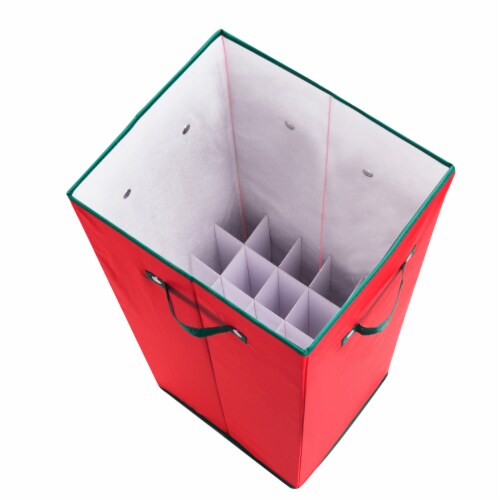 Wrapping Paper Storage Box with Lid Holds 20 Rolls 30 Inches Tall Organizer Perspective: top