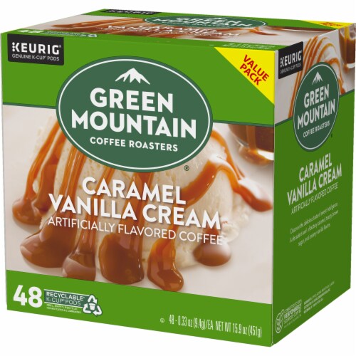 Green Mountain Coffee Roasters® Caramel Vanilla Cream K-Cup® Coffee Pods Perspective: top