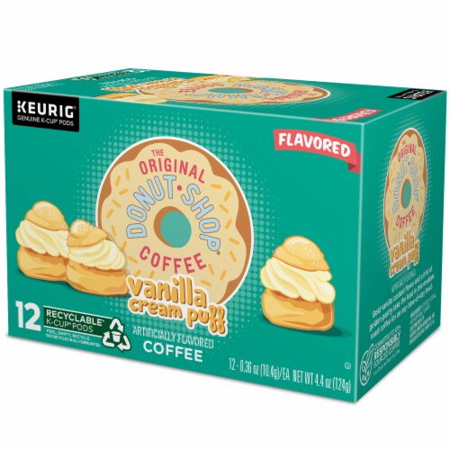 The Original Donut Shop® Vanilla Cream Puff Medium Roast K-Cup® Coffee Pods Perspective: top