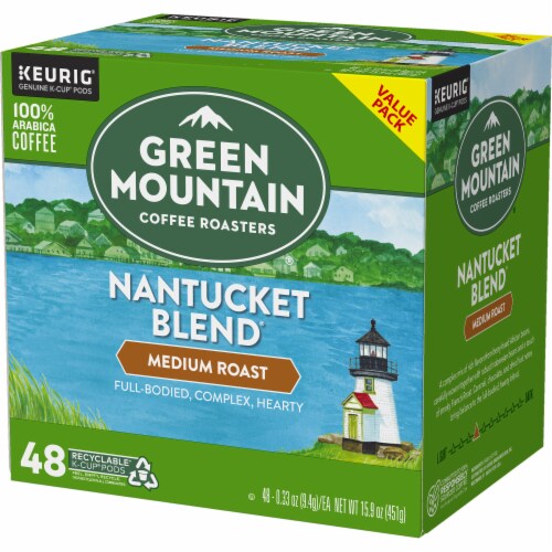 Green Mountain Coffee Roasters® Nantucket Blend Medium Roast K-Cup Coffee Pods Perspective: top