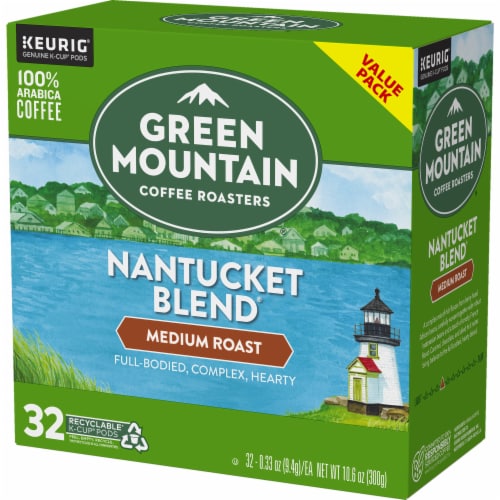 Green Mountain Coffee Roasters® Nantucket Blend® Medium Roast K-Cup Coffee Pods Perspective: top