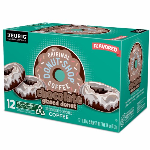 The Original Donut Shop® Chocolate Glazed Donut Medium Roast K-Cup® Coffee Pods Perspective: top