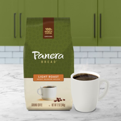 Panera Bread Light Roast Ground Coffee Perspective: top