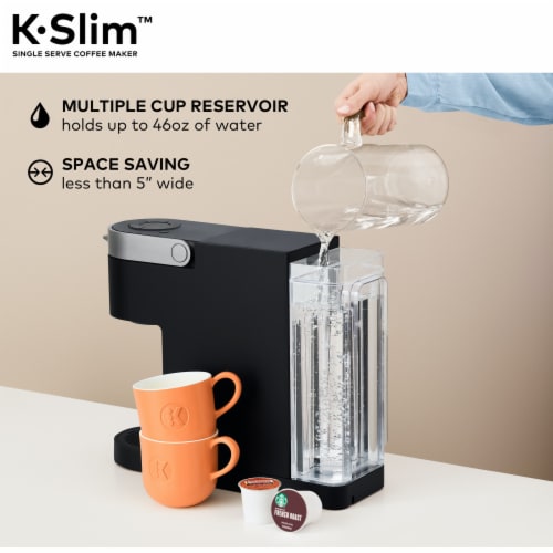 Keurig K-Slim Single Serve K-Cup Pod Coffee Maker, Multistream Technology, Black Perspective: top