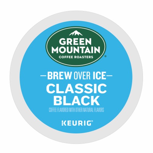 Green Mountain Coffee Roasters® Brew Over Ice Classic Black Medium Roast K-Cup Iced Coffee Pods Perspective: top