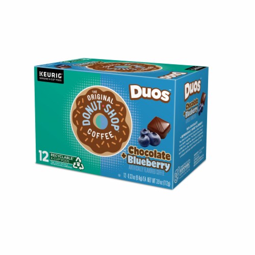 The Original Donut Shop® Duos Chocolate + Blueberry Medium Roast K-Cup® Coffee Pods Perspective: top