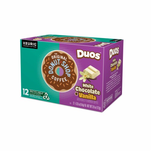 The Original Donut Shop® Duos White Chocolate + Vanilla Medium Roast K-Cup® Coffee Pods Perspective: top