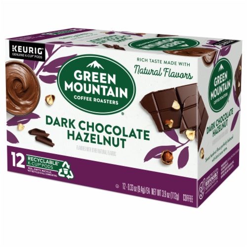 Green Mountain Coffee Roasters® Dark Chocolate Hazelnut Dark Roast K-Cup Coffee Pods Perspective: top
