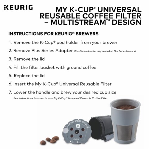 Keurig® Universal Reusable Coffee Filter My K-Cup® Perspective: top